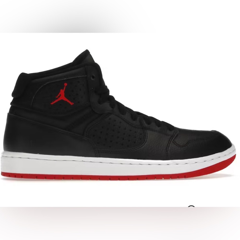 NIB Jordan Men's Access Sneakers in Black and Red Size 10